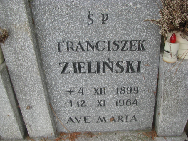 Franciszek Zieliński 1899 Police - Grobonet - Wyszukiwarka osób pochowanych