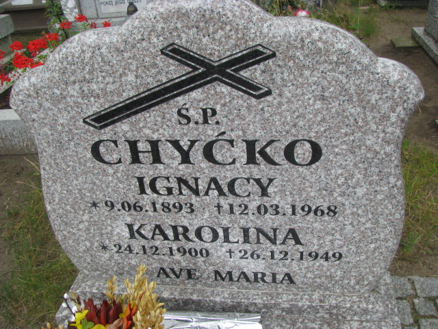 Karolina Chyćko 1900 Police - Grobonet - Wyszukiwarka osób pochowanych