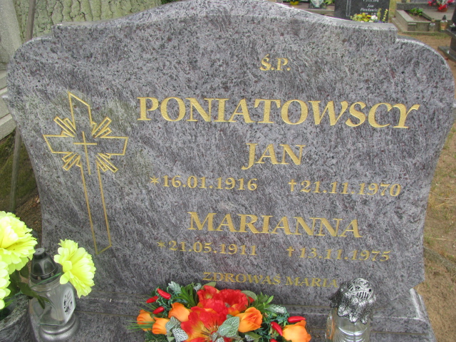 Jan Poniatowski 1916 Police - Grobonet - Wyszukiwarka osób pochowanych