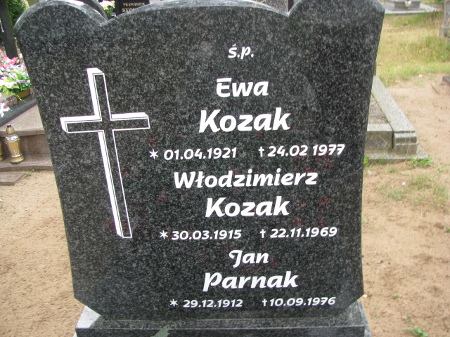Tadeusz Kozak 1947 Police - Grobonet - Wyszukiwarka osób pochowanych