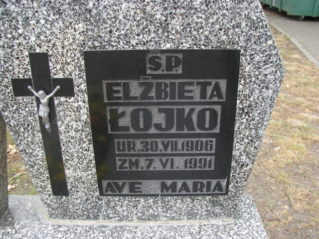 Elżbieta Łojko 1906 Police - Grobonet - Wyszukiwarka osób pochowanych