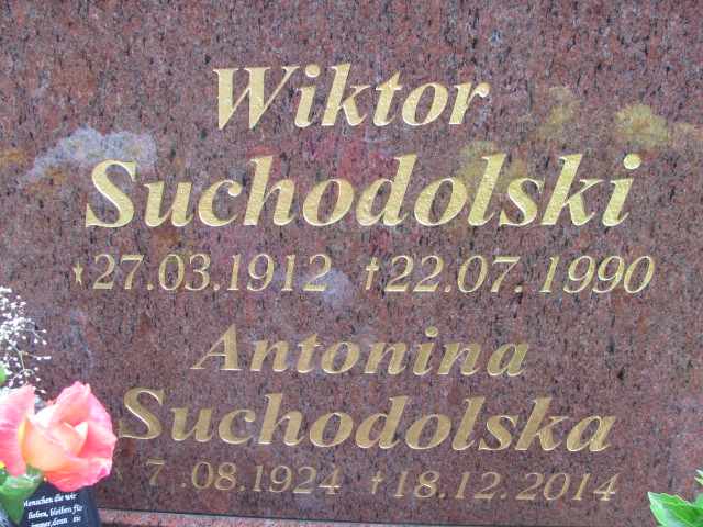 Antonina Suchodolska 1924 Police - Grobonet - Wyszukiwarka osób pochowanych